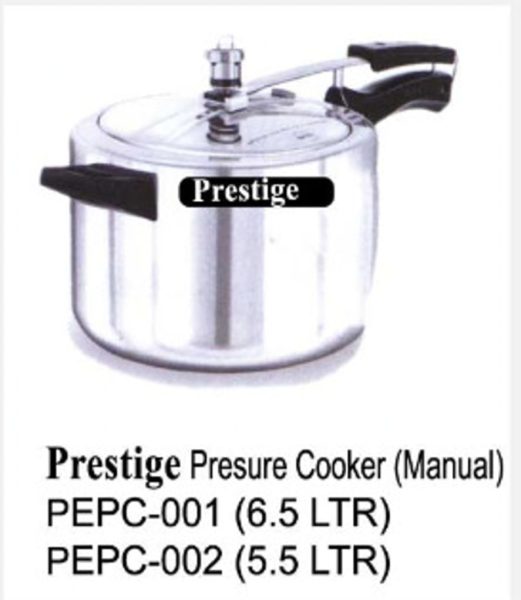 Prestige Presure Cooker (Manual) PEPC-001 (6.5 LTR) PEPC-002 (5.5 LTR)