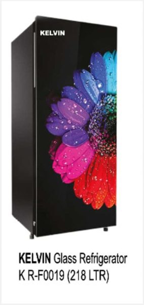 KELVIN Glass RefrigeratorKR-F0019 (218 LTR)