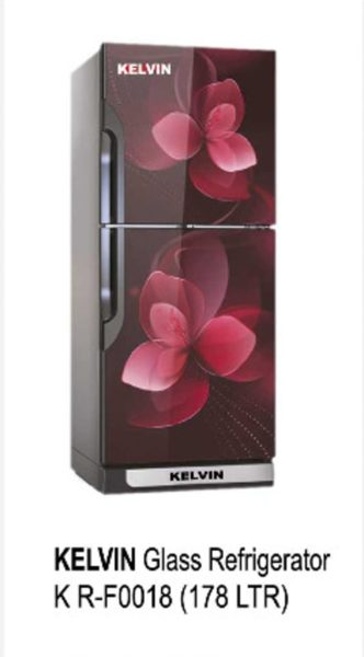 KELVIN Glass Refrigerator K R-F0018 (178 LTR)